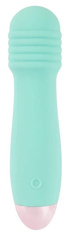 Cuties Zielony Mini Wibrator Rowkowany 7 Trybow Wodoodporny 12,5 cm