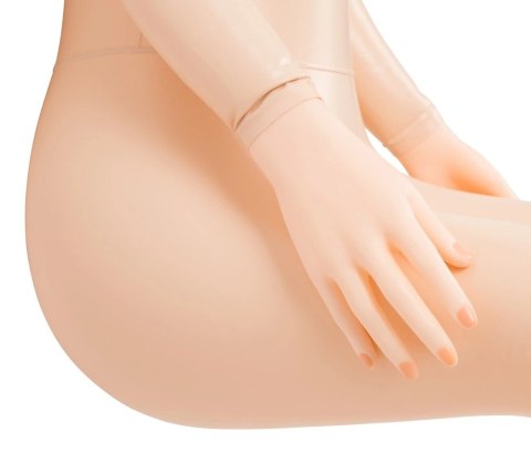 NMC Lucy Siedząca lalka dmuchana blond, wyjmowany wkład anatomiczny 132cm