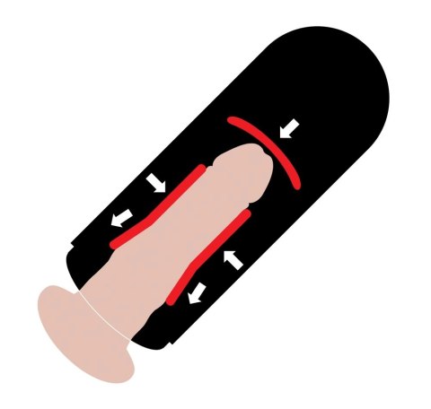 PDX Elite Model Automatic z wibracją, funkcją ssącą i dźwiękiem