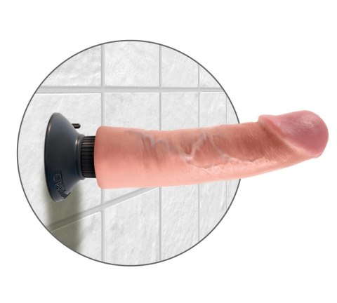 Pipedream King Cock 23 cm Jasny - Wibrator elastyczny z przyssawką