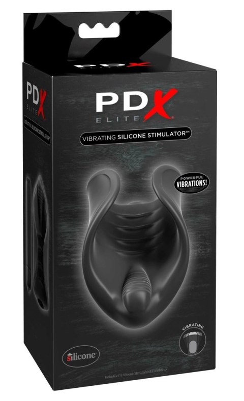 Pipedream PDX Elite Flexible Black Sleeve z Wibracją, 8 cm