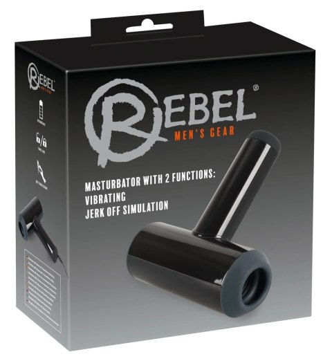 Rebel Intimate Machine Black - Model z Uchwytem i 2 Trybami Funkcji