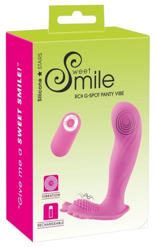 Sweet Smile G-Spot Panty Vibe - Wibrator silikonowy z pilotem, 11,7 cm