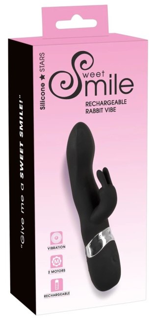 Sweet Smile Wibrator Krolik Model G-Spot Dwusilnikowy Fioletowy 21cm