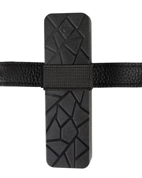 You2Toys Double Strap-On z funkcją wibracji, regulowana uprząż, czarny