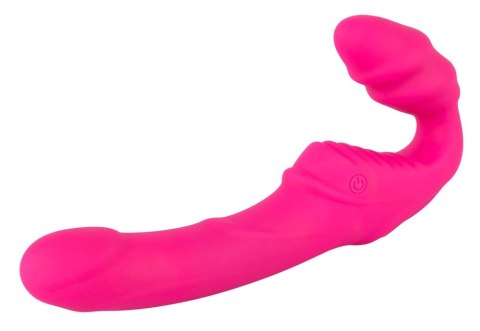 You2Toys Strapless Strap-On 2w1 Rożowy - Wibrujący, Bez Uprzęży, 21,8 cm