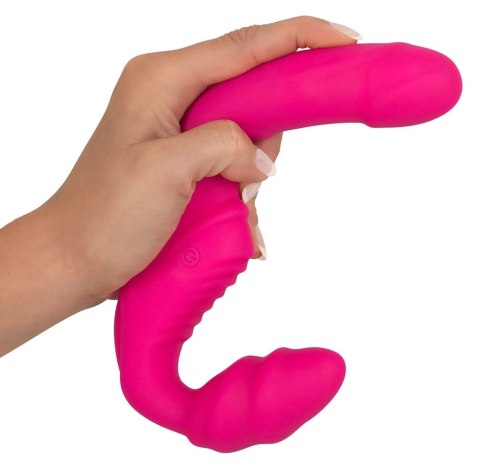 You2Toys Strapless Strap-On 2w1 Rożowy - Wibrujący, Bez Uprzęży, 21,8 cm