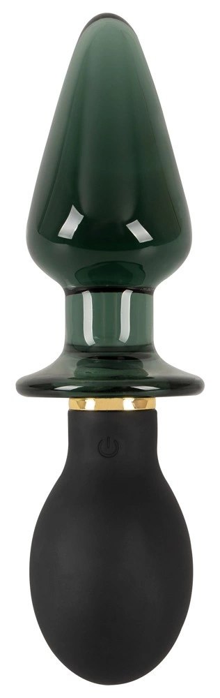 ANOS Double Plug Model 10 Trybow Wibracji Szkło & Silikon 16,6 cm