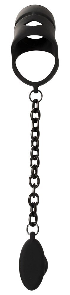 Black Velvets System Kontroli Komfortu Czarny 11,5 cm Silikonowy