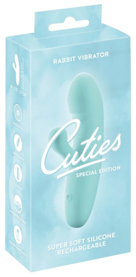 Cuties Mini Rabbit Softies Ekstra Miękki Zielony 15,5 cm USB