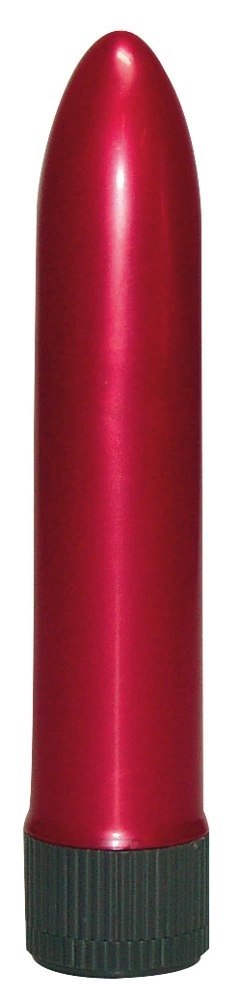 Mandy Mystery Baby Vibe Mini Wibrator Czerwony Metaliczny 13cm