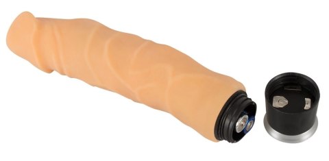 Nature Skin model 557912 - elastyczny masażer z powierzchnią żyłkowaną, cielisty 23 cm