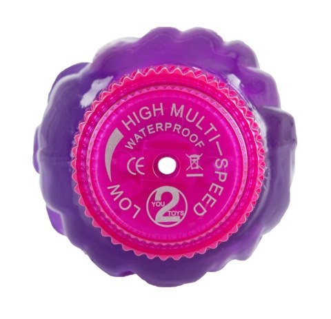 Seven Creations Wibrator Fioletowy TPE 23 cm - Powierzchnia Teksturowana