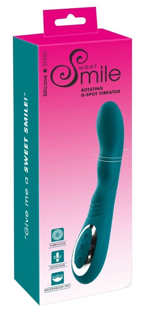 Sweet Smile Rotating G-Spot Vibrator silikonowy, rotacyjny, 22,8 cm