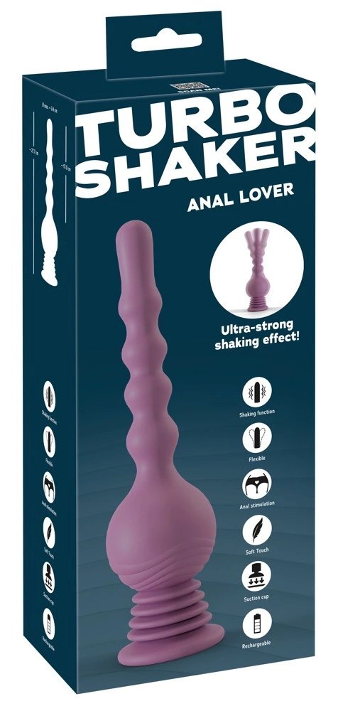 You2Toys Turbo Shaker Anal Lover - Model kulkowy, silikon, 27,7 cm