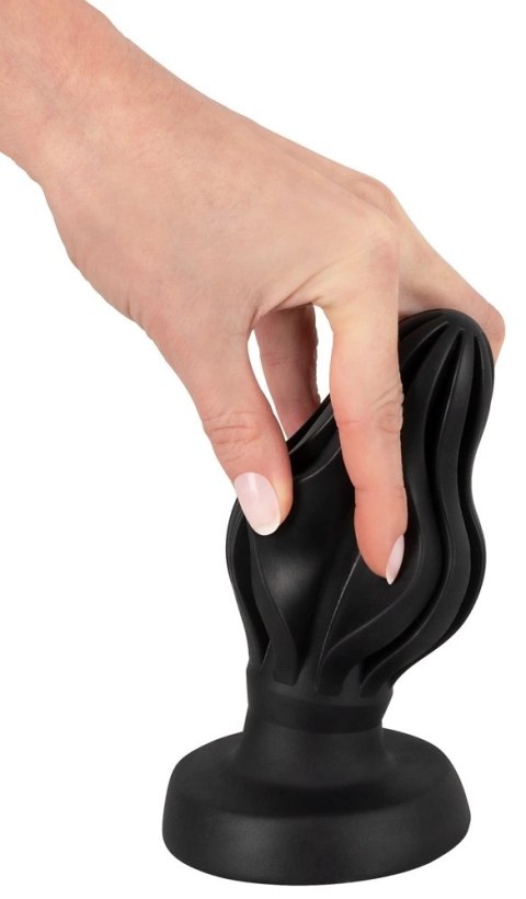 ANOS Stożkowy korek silikonowy 7 cm z rowkami i szeroką podstawą