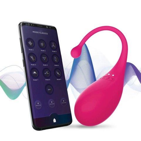 Adrien Lastic Palpitation Rożowe Jajeczko Aplikacja Bluetooth 18cm