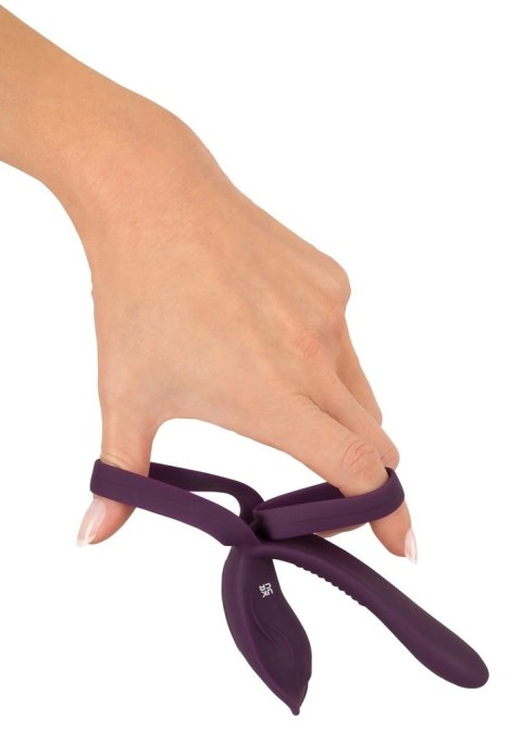 Couples Choice RC Couples Vibrator 2 - System dla par z pilotem, silikonowy