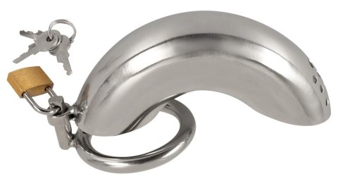 Fetish Collection Chastity Cage I - stalowa klatka z zamkiem, 13,5 cm