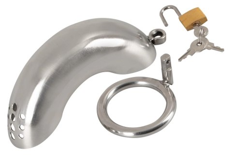 Fetish Collection Chastity Cage I - stalowa klatka z zamkiem, 13,5 cm