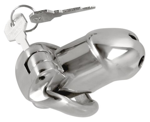 Fetish Collection Chastity Cage II metalowy system zabezpieczający 8,5 cm