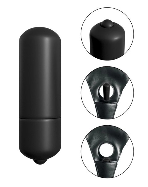 Fetish Fantasy Series Zestaw Strap-On z Wibracją 13 cm Czarny