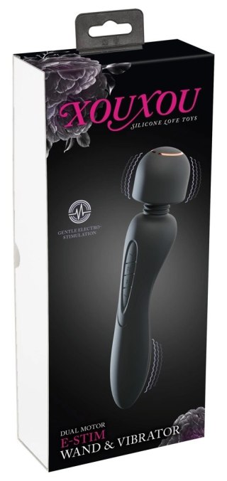 XOUXOU E-Stim Wand & Vibrator - Dwustronny masażer z elektrostymulacją