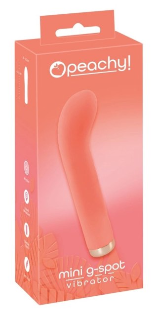 Peachy Mini G-Spot Wibrator USB, silikonowy, pomarańczowy, 16,5 cm