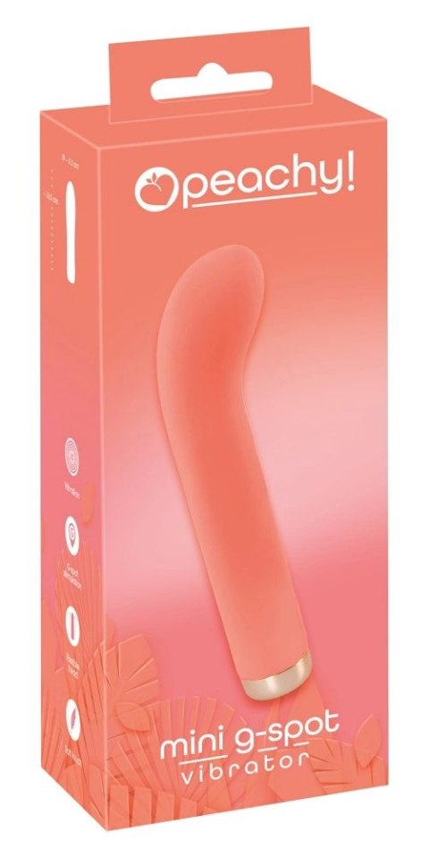 Peachy Mini G-Spot Wibrator USB, silikonowy, pomarańczowy, 16,5 cm