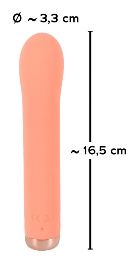 Peachy Mini G-Spot Wibrator USB, silikonowy, pomarańczowy, 16,5 cm
