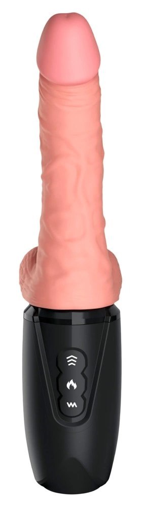 Pipedream King Cock Plus 17 cm Jasny - Model z funkcją ciepła i dynamiczną pracą