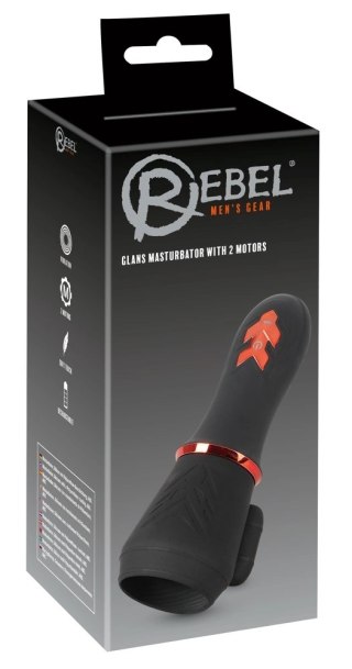 Rebel Glans Machine Intymna 2 Silniki 10 Trybow Wibracji 17 cm
