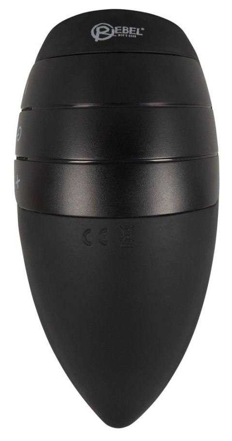 Rebel Intimate System czarny - urządzenie z 10 trybami wibracji 13 cm