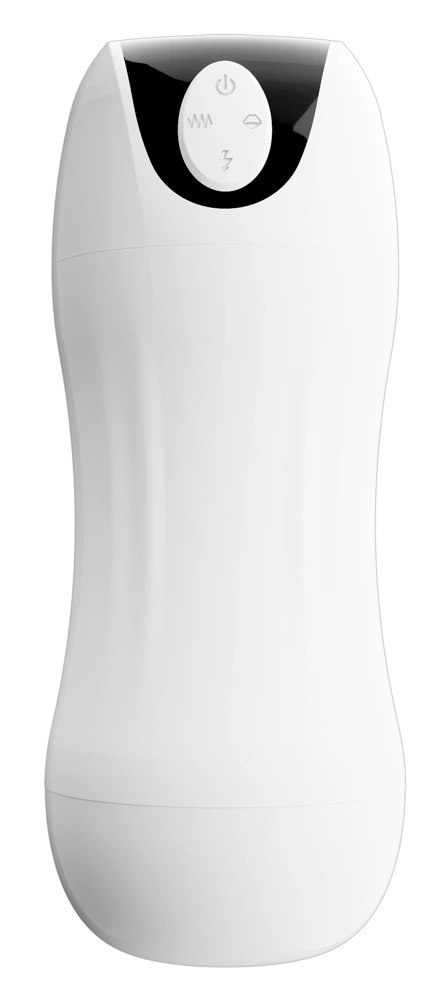 Stroker Model Dual White - System Ssania i Wibracji, 21 cm