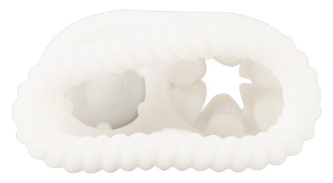 Stroker Super Soft Biały - System masażu intymnego z wibracjami i pierścieniem