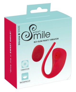 Sweet Smile RC Slim Panty Vibrator czerwony, sterowanie pilotem