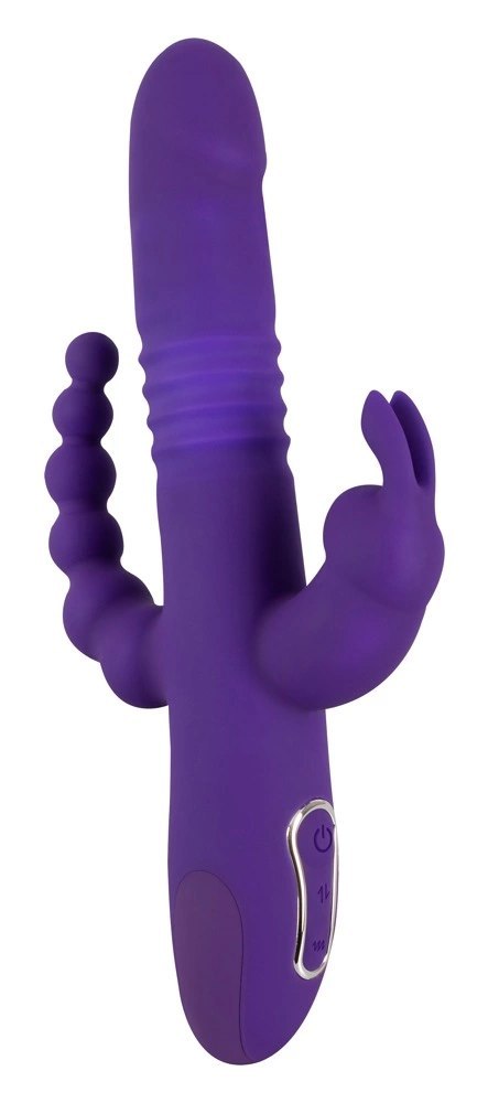 Sweet Smile Thrusting Pearl Triple - wielofunkcyjny model silikonowy USB 26 cm