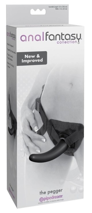 Anal Fantasy Strap-On Uprząż z wyjmowanym elementem 12cm czarna