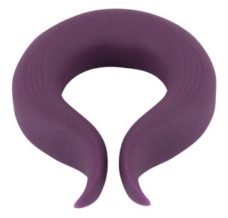 Couples Choice Two Motors - Elastyczny pierścień z silną wibracją, fioletowy