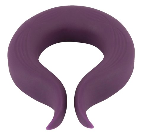 Couples Choice Two Motors - Elastyczny pierścień z silną wibracją, fioletowy