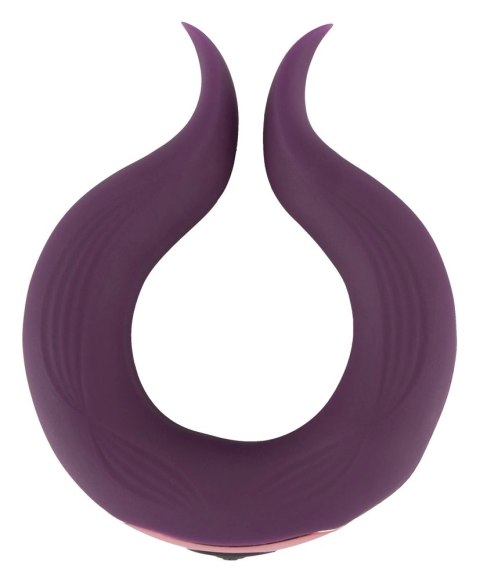 Couples Choice Two Motors - Elastyczny pierścień z silną wibracją, fioletowy