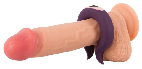 Couples Choice Two Motors - Elastyczny pierścień z silną wibracją, fioletowy