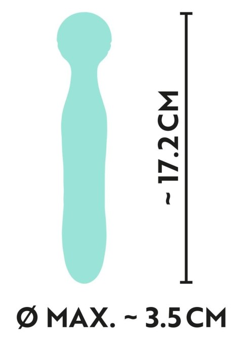 Cuties Mini Wibrator Zielony - Kompaktowy Model z Głowką, 17,2 cm