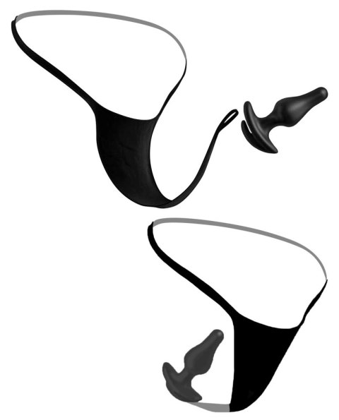 HookUp Panties Remote Bowtie Bikini XL-XXL z systemem wibracyjnym, pilot