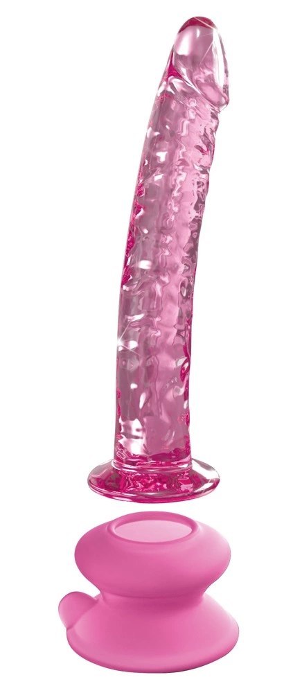 Icicles Model 67 Szklana Maszyna Intymna z Podstawką 17 cm