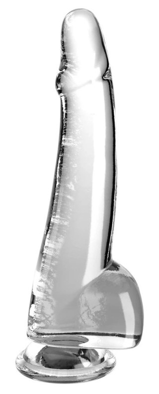 King Cock Clear model 10'' Transparentny z przyssawką 27,9 cm TPE