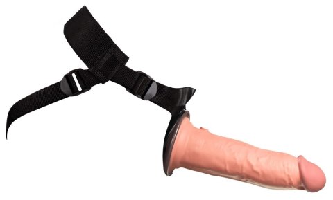 King Cock Elite Body Dock Zestaw silikonowy 20 cm jasny + czarny pierścień