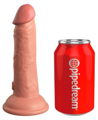 King Cock Elite Silicone 15 cm jasny kolor - model z przyssawką