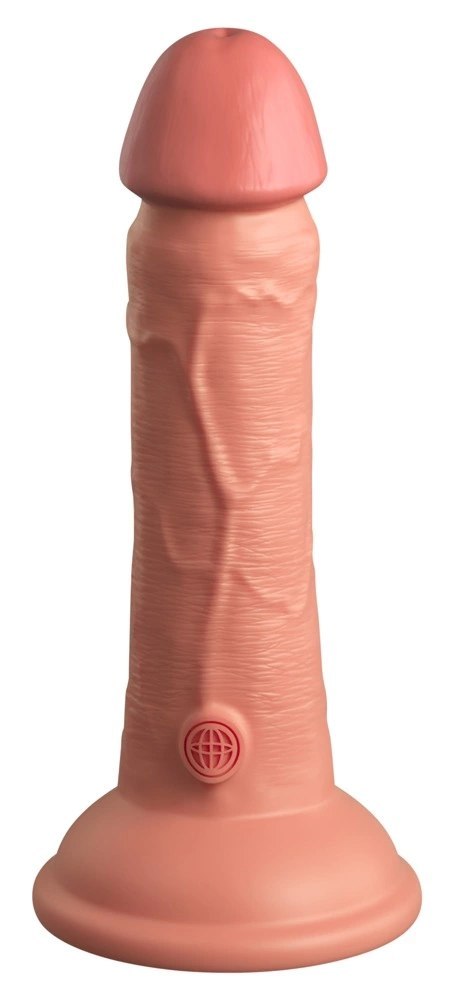King Cock Elite Silicone 15 cm jasny kolor - model z przyssawką
