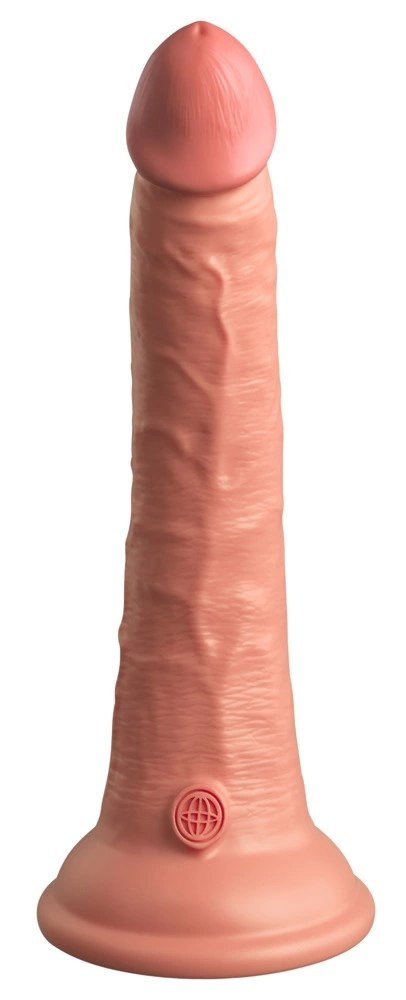 King Cock Elite silikonowy model anatomiczny z przyssawką 18 cm jasny